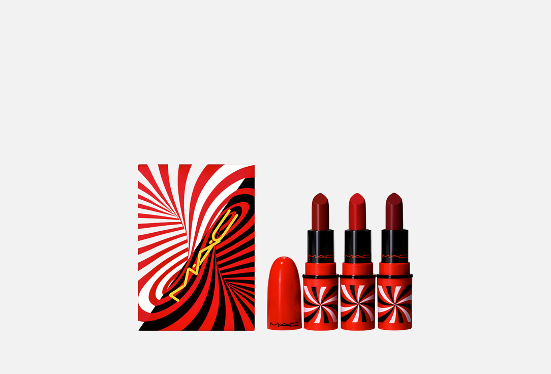 Набор для губ MAC Tiny Tricks Mini Lipstick Trio Red