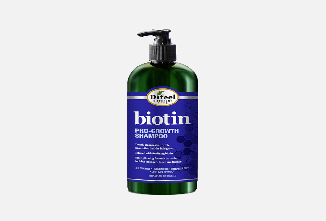 Шампунь для роста волос с биотином DIFEEL Pro-Growth Biotin Shampoo 354.9 мл