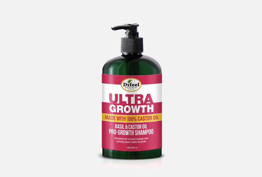 Шампунь для роста волос Difeel Ultra Growth Basil-Castor Shampoo 