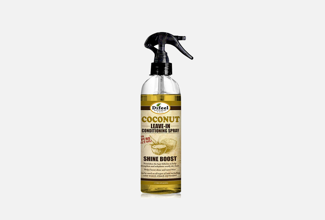 Кондиционирующий спрей для волос с кокосом Difeel Leave in Spray Volumize Coconut 
