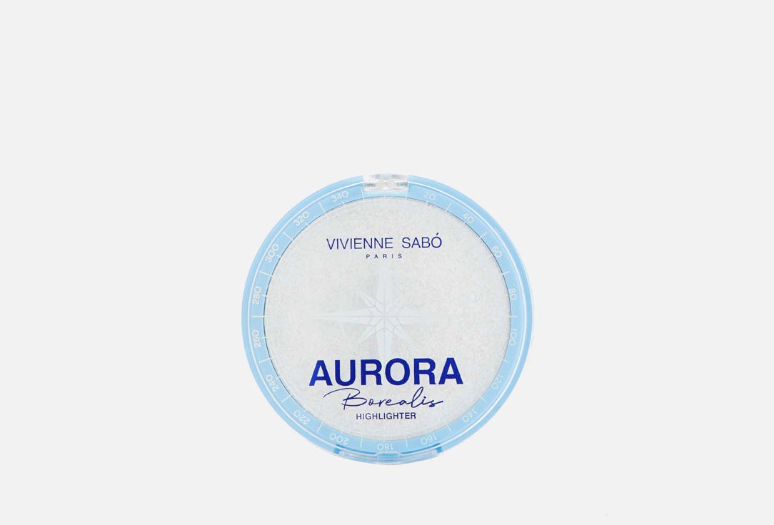 Хайлайтер  VIVIENNE SABO Aurora Borealis 01, прозрачный с голубыми сияющими частицами