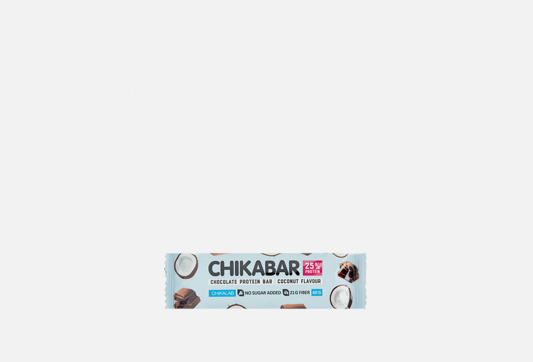 Батончик глазированный CHIKALAB Кокос 1 шт здоровое питание chikalab батончик глазированный нуга с начинкой тирамису