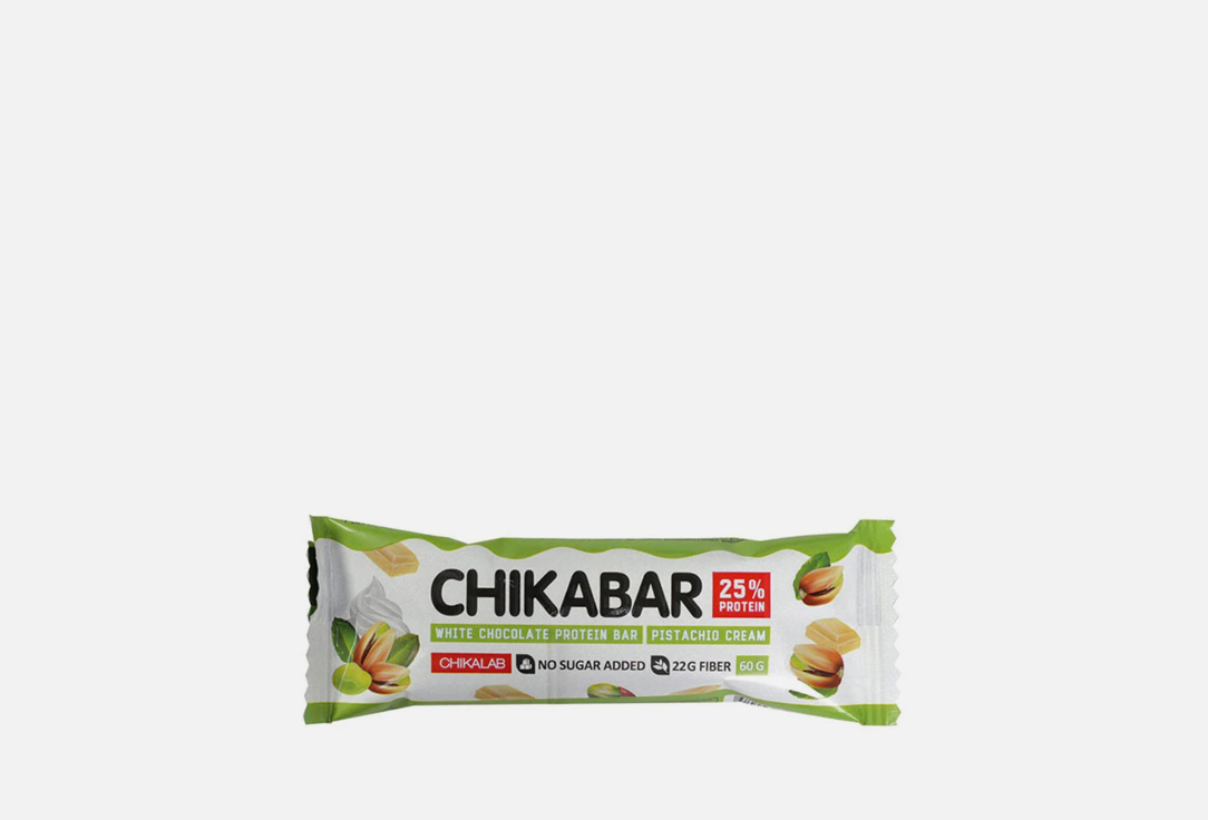 Батончик глазированный CHIKALAB Фисташковый крем 1 шт здоровое питание chikalab батончик глазированный с начинкой арахис