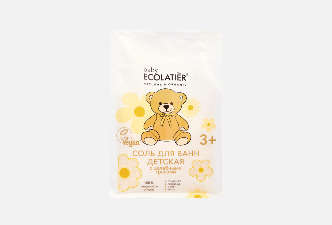 Изображение товара ECOLATIER Baby натуральная соль для ванн с травами 600 г для малышей