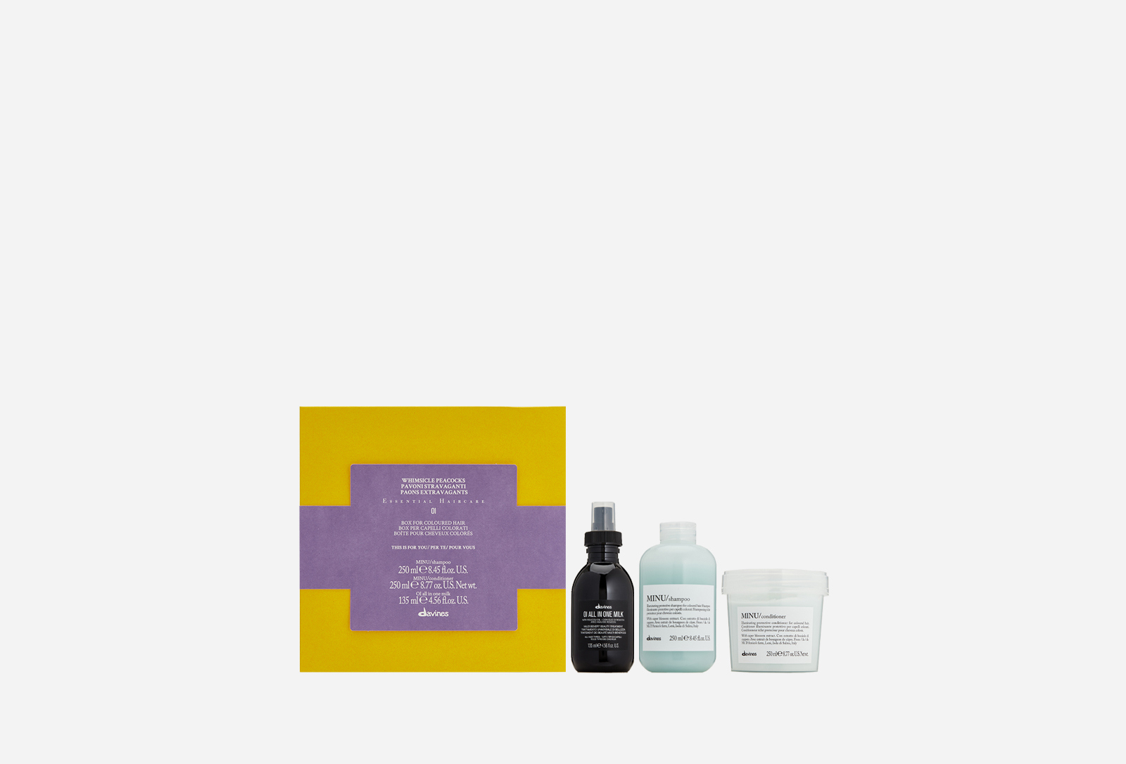 Davines Набор "Волшебный цвет" для окрашенных волос KIT MINU — купить в ...