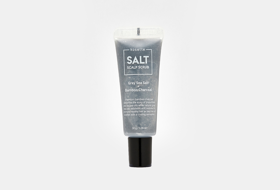 Скраб для кожи головы с морской солью KOSETTE SALT SCALP SCRUB MINI 30 г цена и фото