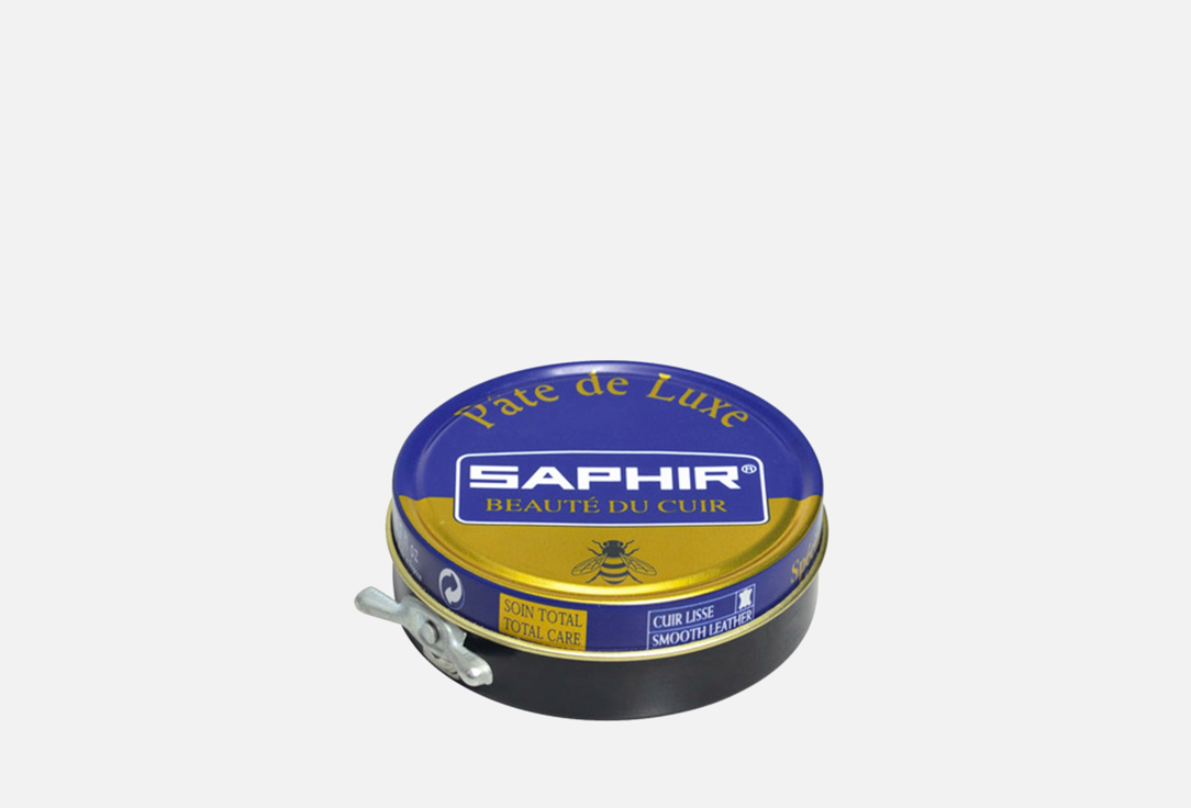 Средство для ухода за гладкими видами кожи, черный SAPHIR Pate de luxe 01 