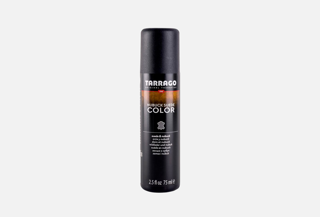 Краситель для замши и нубука, черный TARRAGO NUBUCK COLOR 75 мл пена очиститель для кожи замши нубука текстиля tarrago shampoo 200 мл