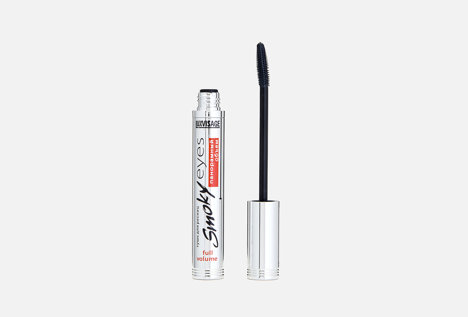 LUXVISAGE Тушь для ресниц Smoky Eyes: панорамный объем Black 7 г ...