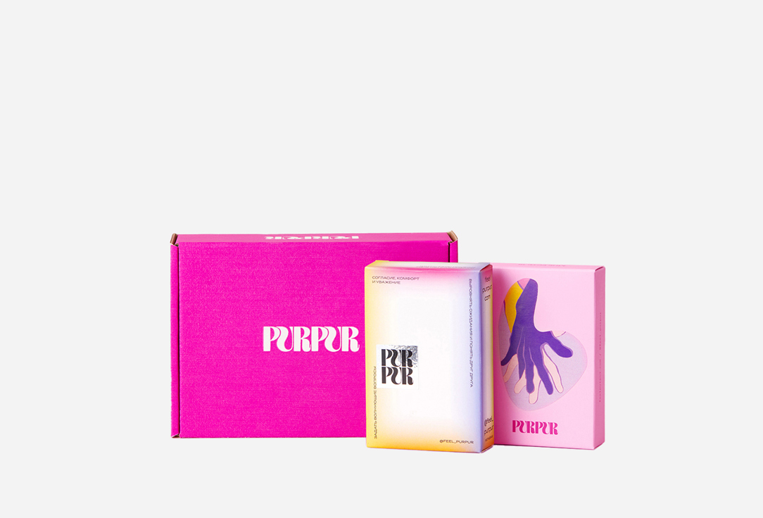 Изображение товара Подарочный набор PurPur Take two с карточками для интимных игр и развлечений