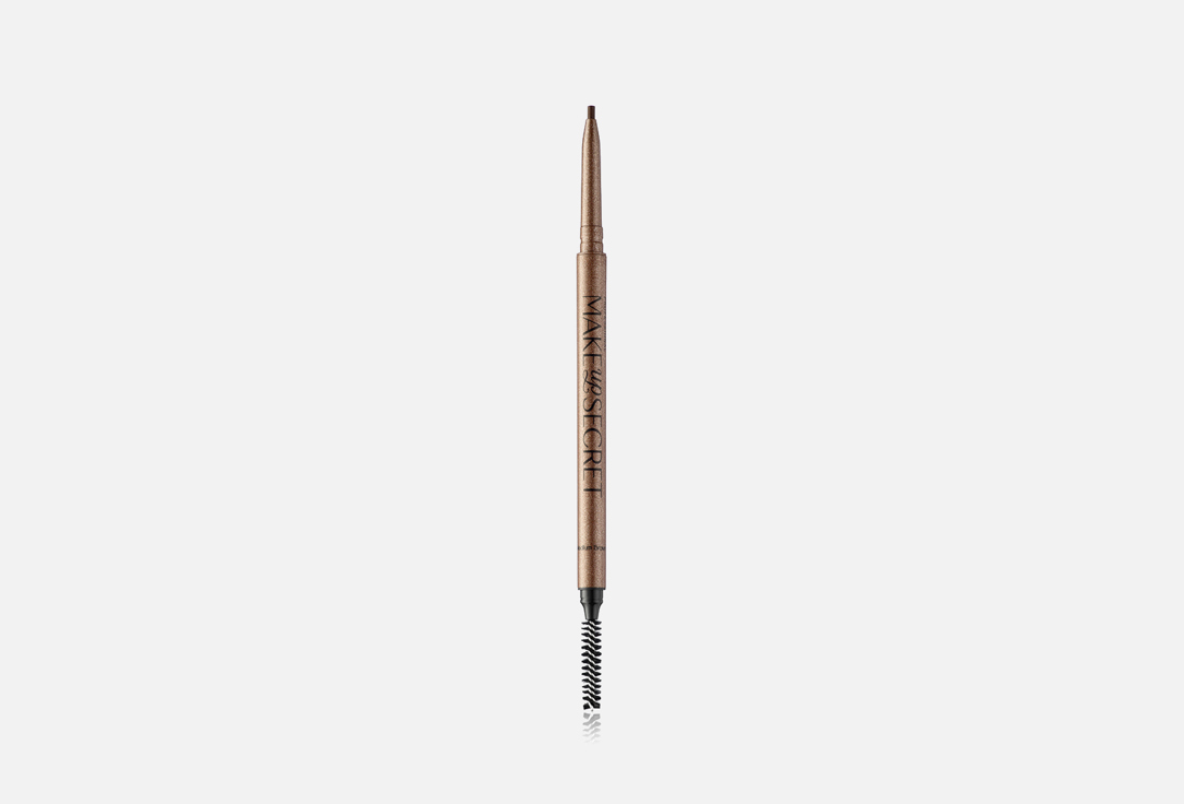 Ультратонкий стойкий карандаш для бровей MAKE UP SECRET Ultra-Slim Waterproof Browliner Medium Brown