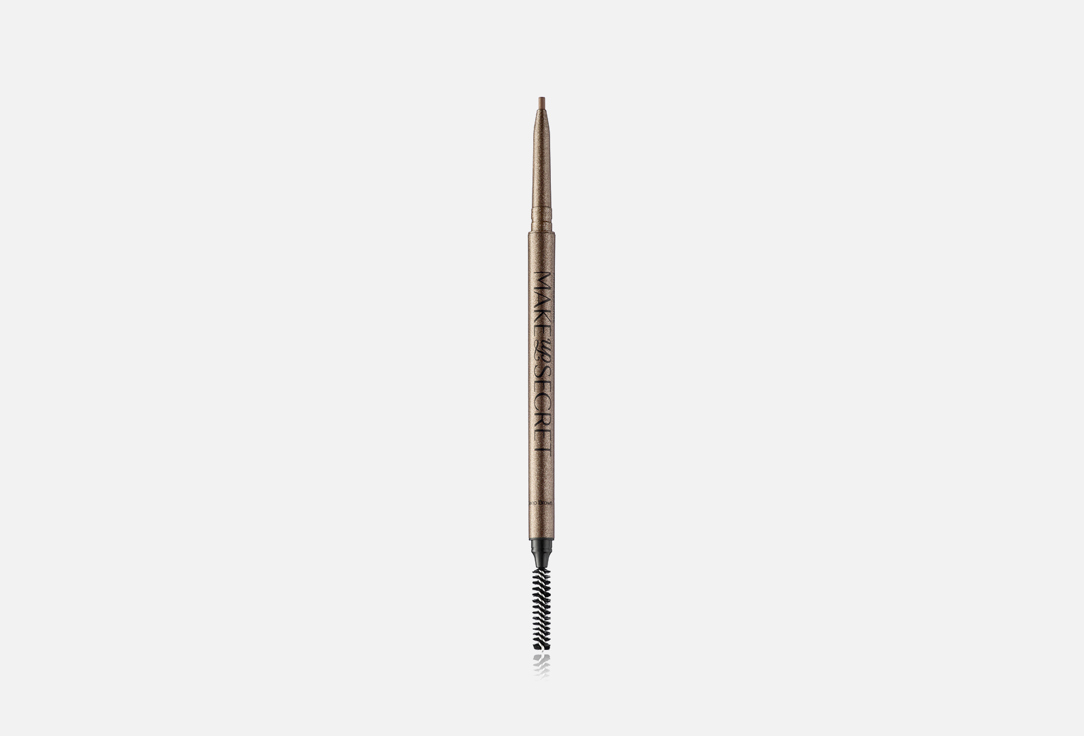 кисть для бровей make up secret b160 1 шт Ультратонкий стойкий карандаш для бровей MAKE UP SECRET Ultra-Slim Waterproof Browliner 12 г