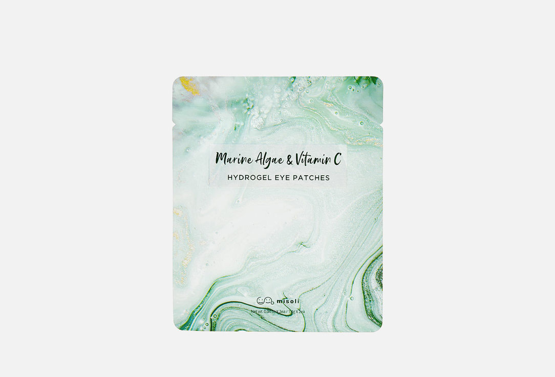 Изображение товара Гидрогелевые патчи с морскими водорослями и витамином C MISOLI Marine Algae & Vitamin C Hydrogel Eye Patches 2 sheets