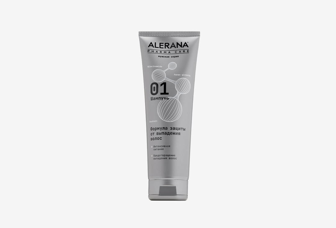 Укрепляющий шампунь для волос ALERANA PHARMA CARE Shampoo – protection against hair loss for men 260 мл