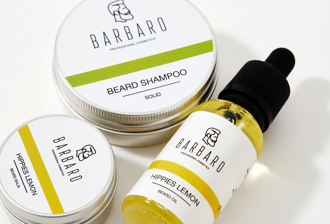 Набор  BARBARO Beard kit v.2 (3 in 1 with shampoo) 