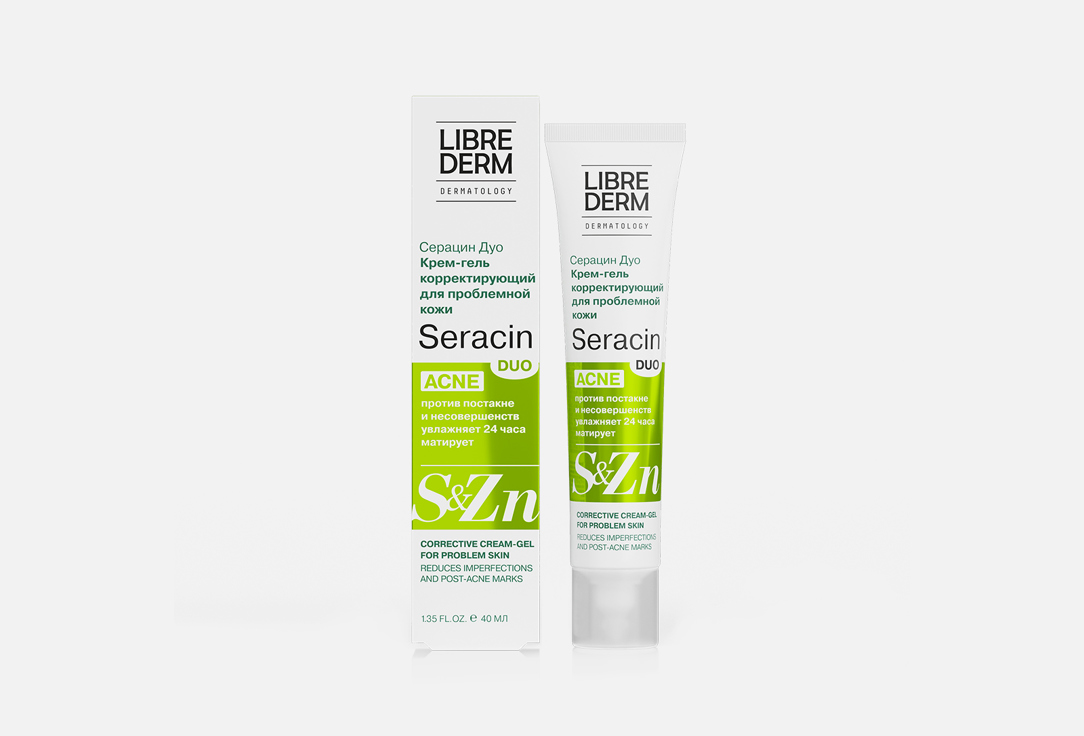 Корректирующий крем-гель для проблемной кожи LIBREDERM Seracin duo corrective 40 мл цена и фото