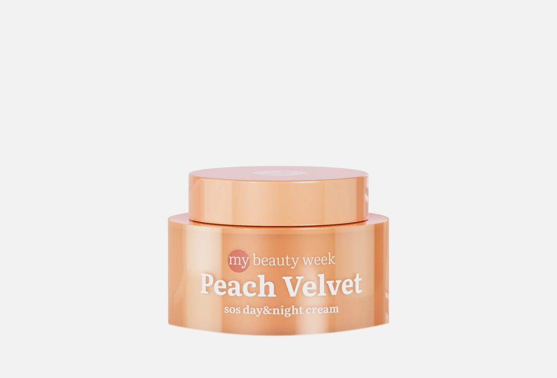 крем для лица 7days my beauty week peach velvet восстанавливающий с пантенолом 50мл Восстанавливающий крем для лица с пантенолом 7DAYS PEACH VELVET 50 мл