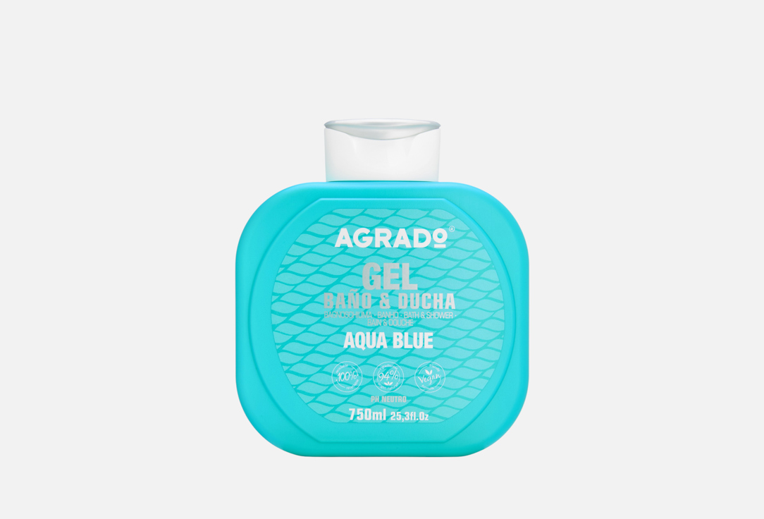 

Гель для душа AGRADO, Aqua Blue 750 мл