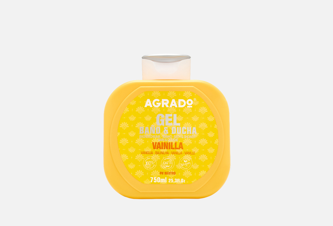 Изображение товара Гель для душа AGRADO VANILLA 750 мл безопасное очищение и уход