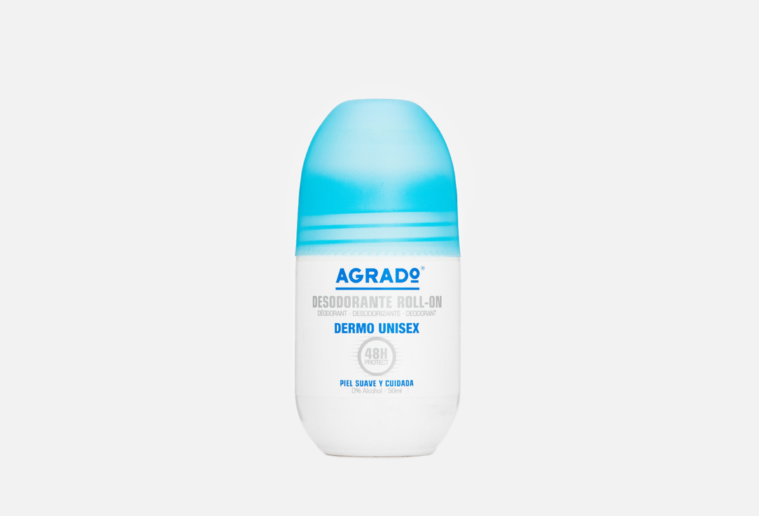 Дезодорант роликовый AGRADO DERMO PROTECTIVE 50 мл agrado дезодорант роликовый for men c экстрактом бисаболола защита 48 часов