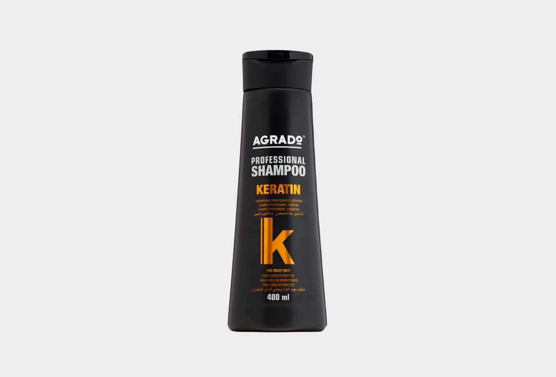 Шампунь для волос с кератином AGRADO KERATIN 400 мл agrado шампунь professional keratina 750 мл