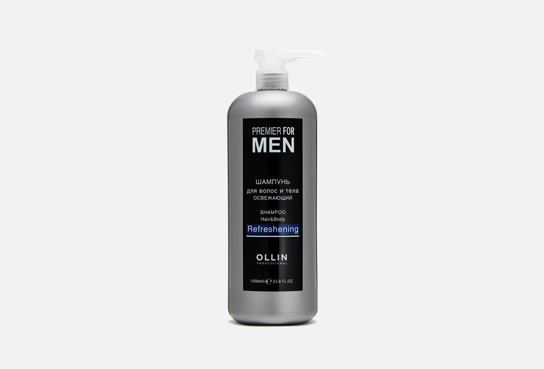Шампунь для волос и тела освежающий Ollin Professional PREMIER FOR MEN  
