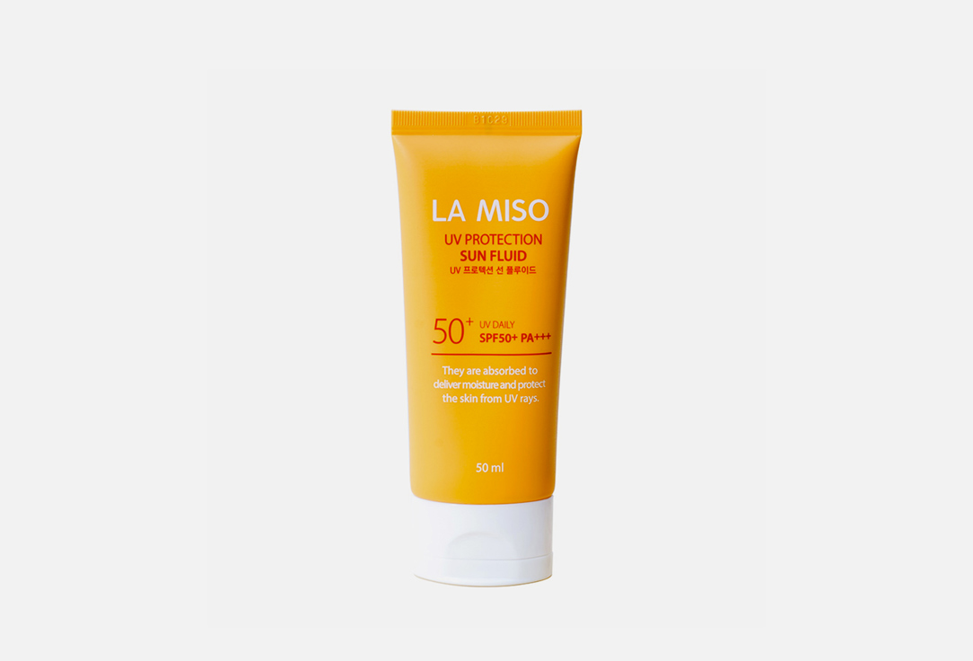 Солнцезащитный флюид для лица spf 50+ pa+++ LA MISO UV protection sun fluid 50 мл