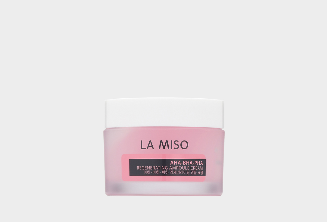 Ампульный обновляющий крем с кислотами LA MISO Aha-Bha-Pha regenerating ampoule cream 50 мл la miso aha bha pha regenerating essence mask