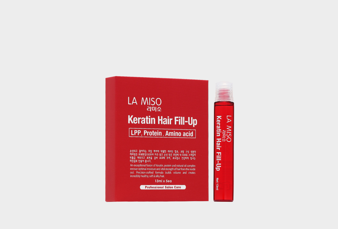 набор для ухода за волосами la miso филлер восстанавливающий для волос Филлер для волос LA MISO Keratin hair fill-up 5 шт