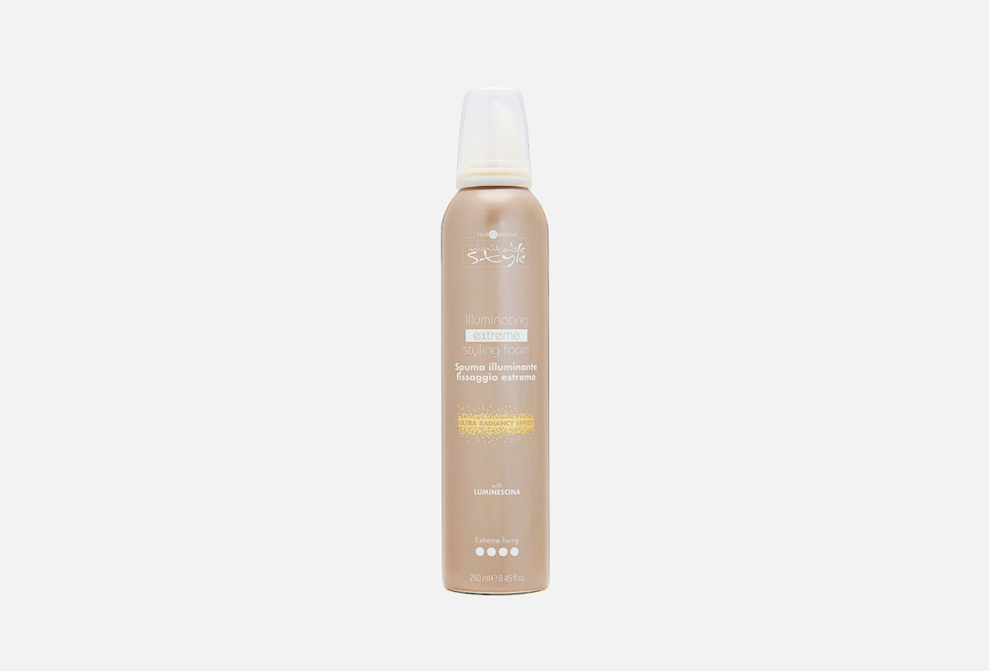 

Мусс, придающий блеск. Сверхсильной фиксации HAIR COMPANY PROFESSIONAL, Illuminating Extreme 250 мл