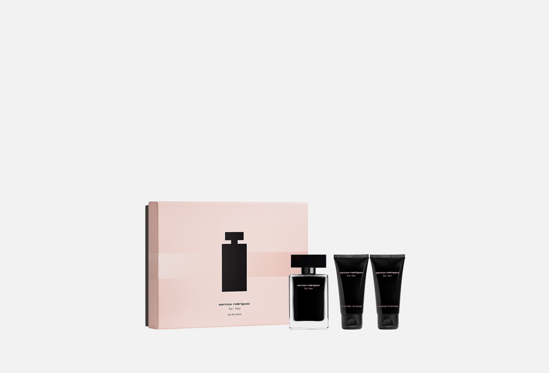 Набор NARCISO RODRIGUEZ FOR HER set 1 шт wood pour femme набор т вода 50мл лосьон д тела 50мл гель д душа 50мл