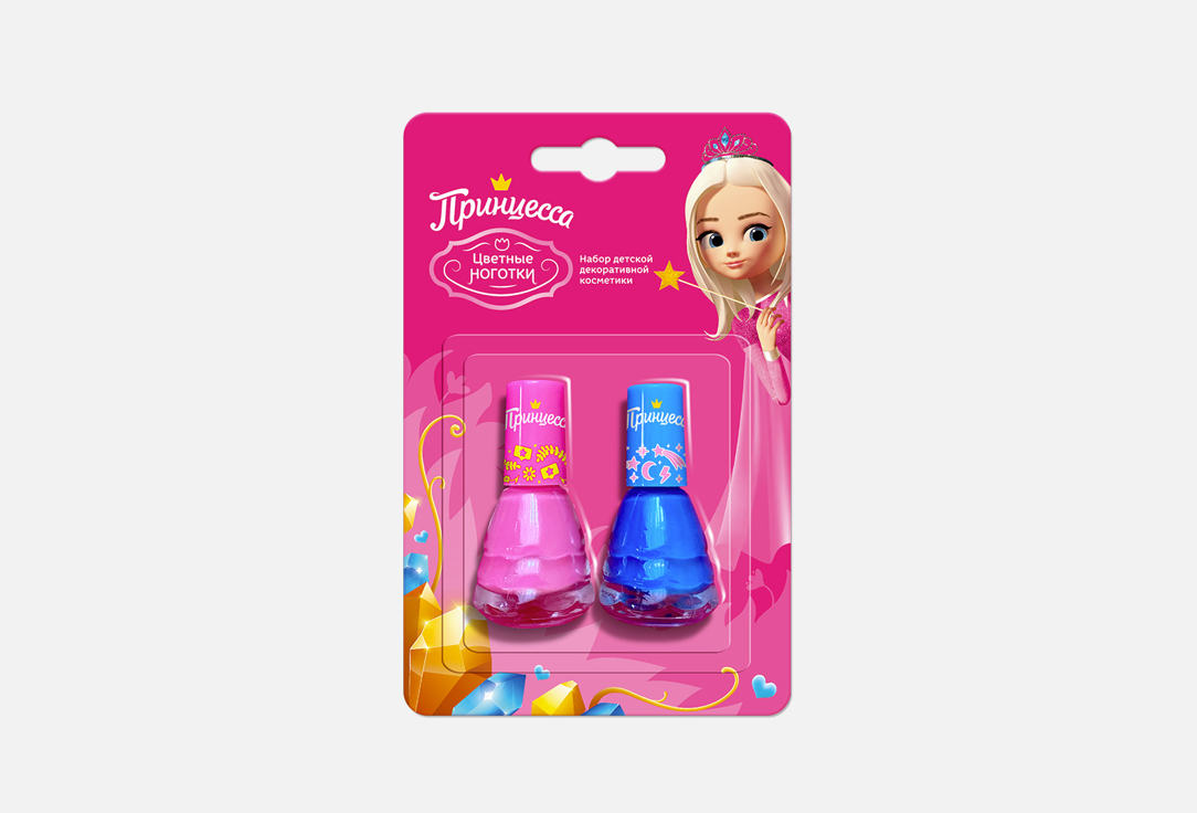 

Набор детский ПРИНЦЕССА, Цветные ноготки 2 шт