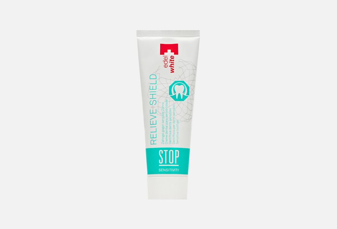 цена зубная паста-гель EDEL+WHITE STOP Sensitive Relieve+Shield toothpaste 75 мл