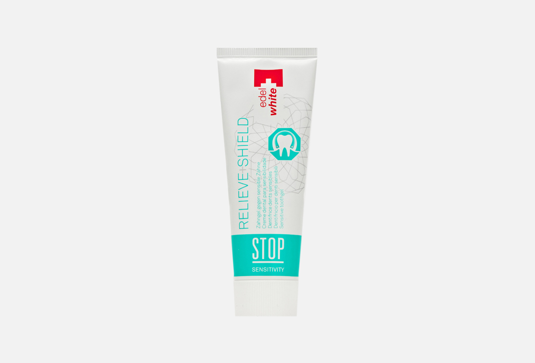 

зубная паста-гель EDEL+WHITE, STOP Sensitive Relieve+Shield toothpaste 75 мл
