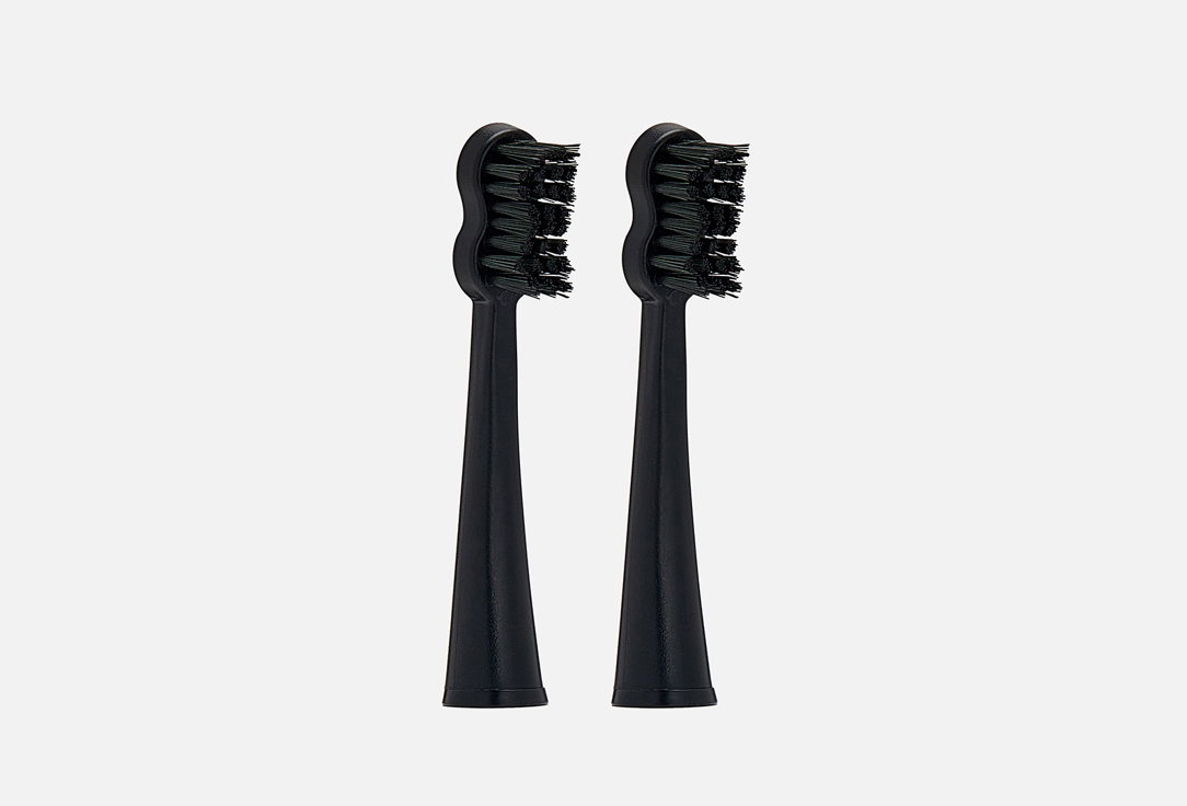 Изображение товара сменные насадки для электрической звуковой зубной щетки megasmile Sonic Black Whitening II