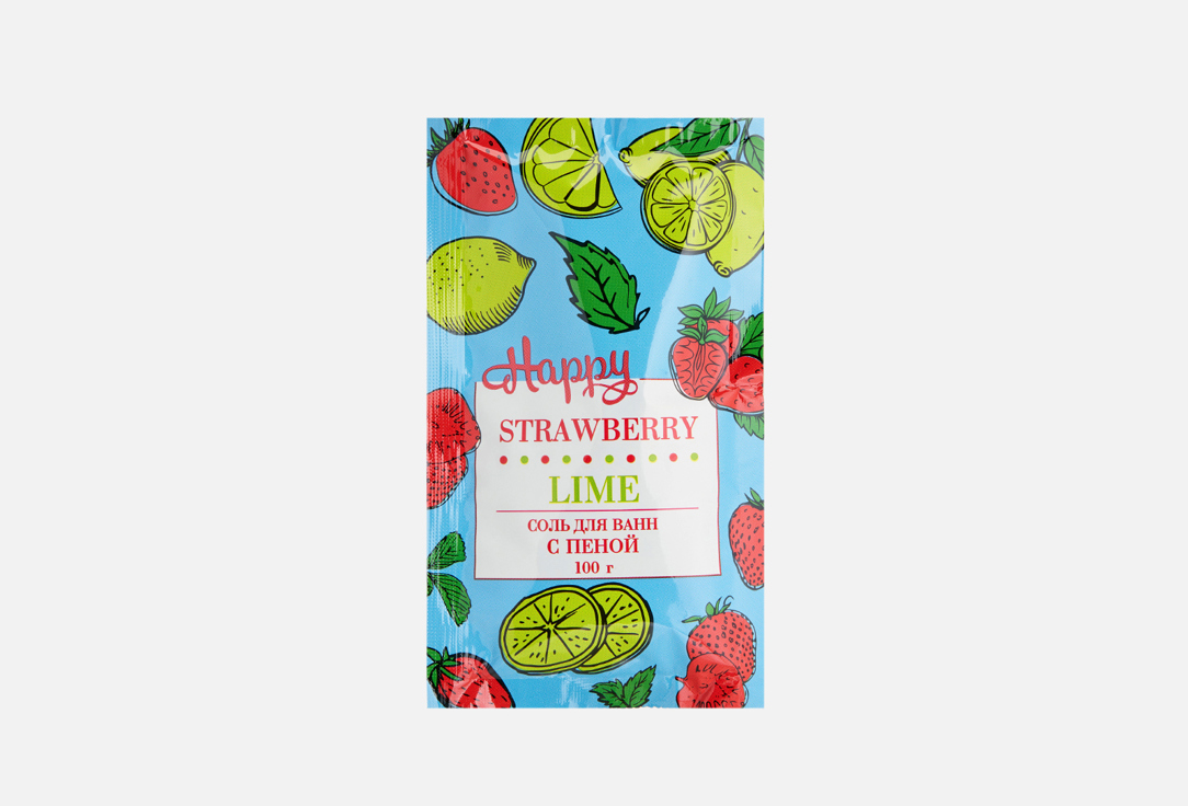 

Соль для ванн ЛАБОРАТОРИЯ КАТРИН, Happy, Strawberry and lime 1 шт