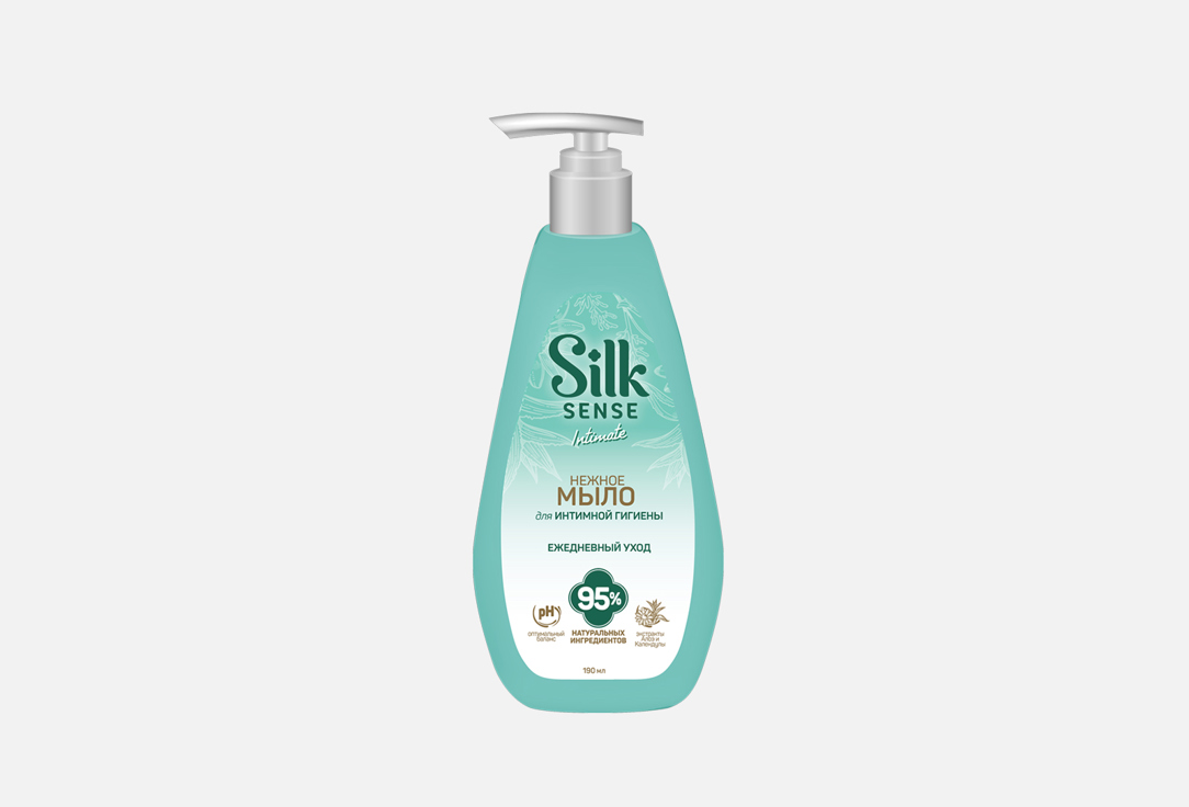 Мыло для интимной гигиены с Алоэ и Календулой OLA Silk Sense 190 мл ola нежное мыло для интимной гигиены ежедневный уход бутылка 190 мл