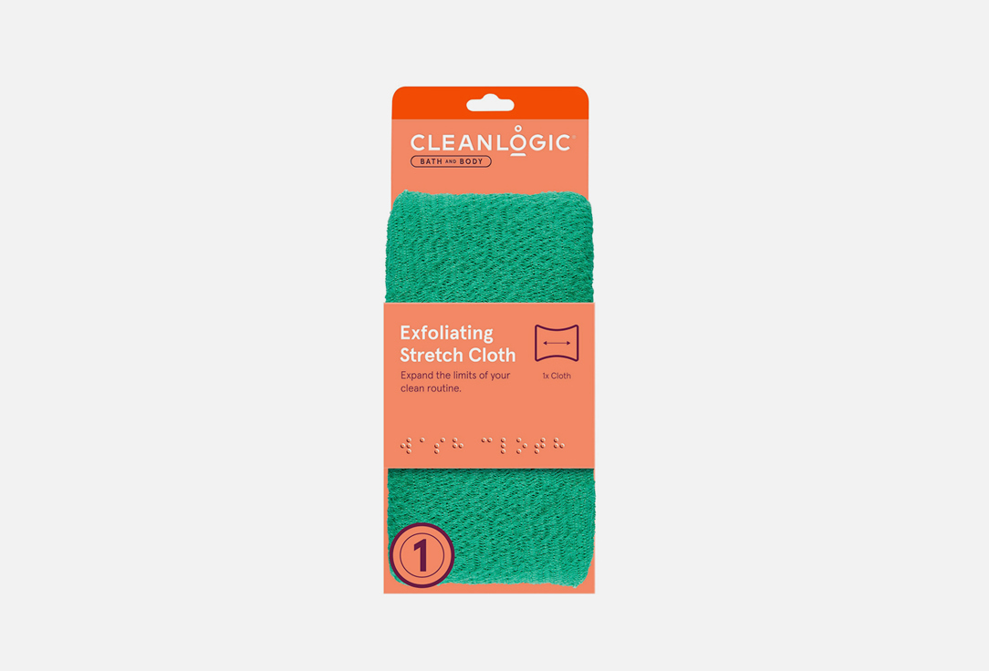 Мочалка для тела ( в ассортименте) CLEANLOGIC Bath & Body Exfoliating Stretch Cloth 1 шт мочалка перчатка для массажа и пилинга cleanlogic detoxify exfoliating body gloves 2 шт