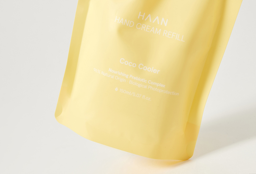 Крем для рук с пребиотиками Освежающий кокос в рефилле HAAN Coco Cooler 