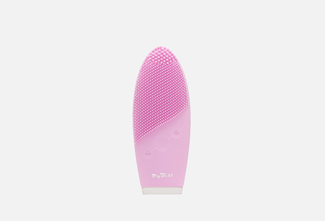 силиконовая электрическая щетка для очищения лица MYBLISS Mini pink 1 шт