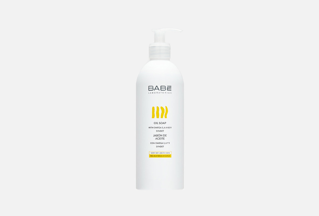 Мыло масляное LABORATORIOS BABE OIL SOAP 500 мл основной уход за кожей laboratorios babe молочко для тела увлажняющее для чувствительной кожи