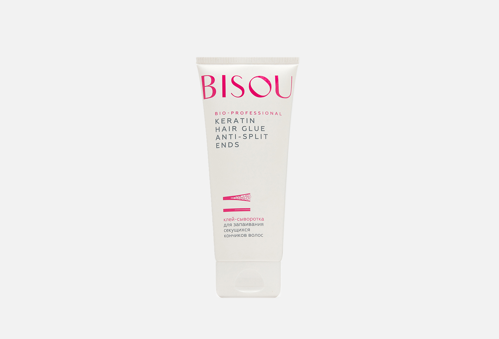 Bisou сыворотка для секущихся кончиков волос KERATIN HAIR GLUE ANTI ...