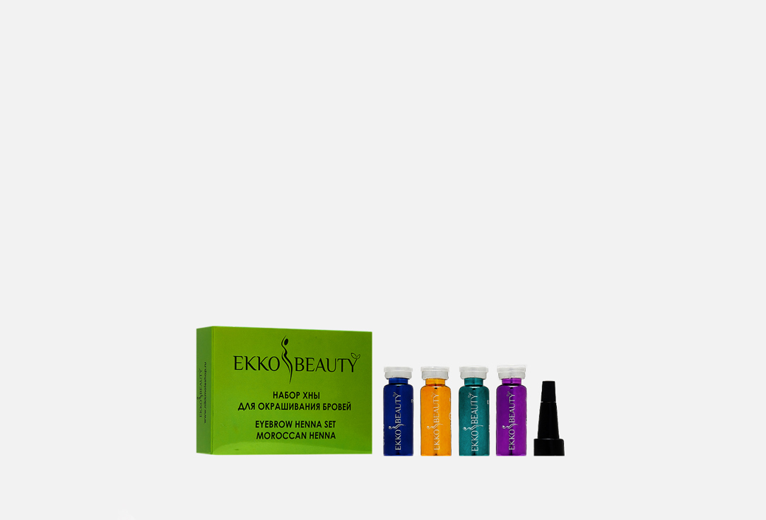 Изображение товара Набор хны для бровей из 4 оттенков EKKO BEAUTY Set No 1 21 мл