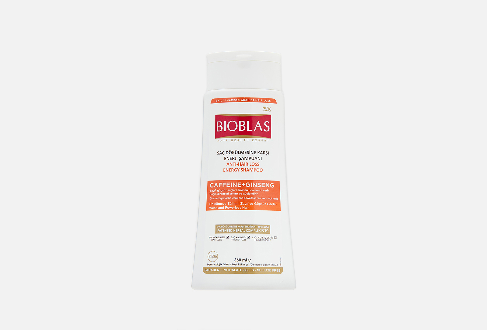 Bioblas Шампунь для волос ANTI HAIR LOSS CAFFEINE+GINSENG 360 мл ...