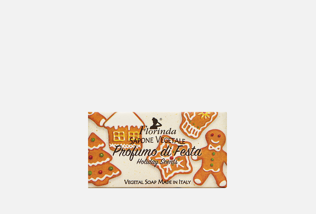Изображение товара Итальянское твердое мыло Florinda Profumo Di Festa с ароматом имбирного печенья