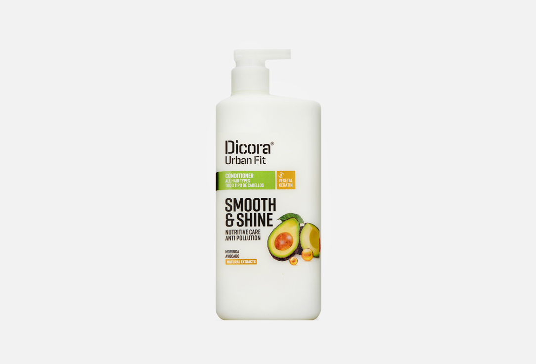 Кондиционер для всех типов волос с дозатором DICORA Smooth&Shine 800 мл шампунь для всех типов волос с дозатором dicora smooth