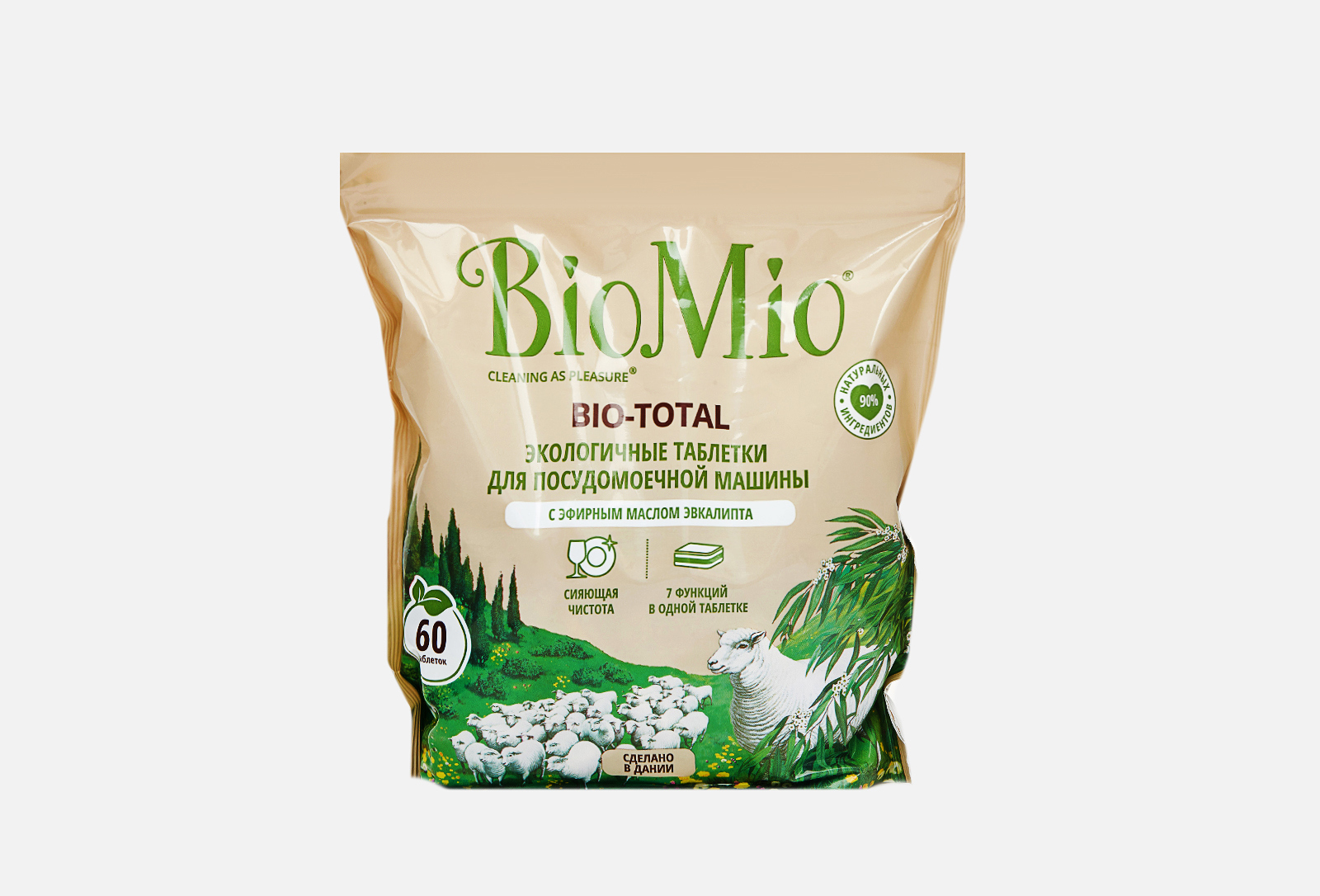 BioMio ЭКОЛОГИЧНЫЕ ТАБЛЕТКИ ДЛЯ ПОСУДОМОЕЧНЫХ МАШИН BIO-TOTAL 7 в 1 с ...