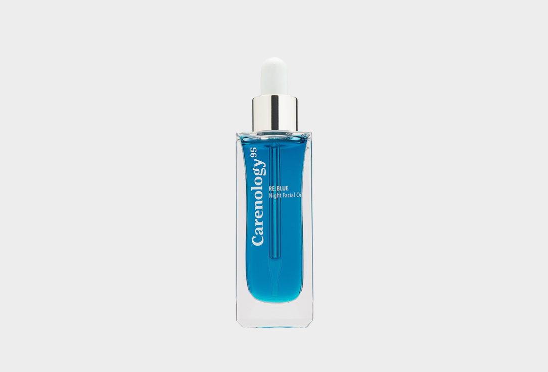 Восстанавливающее ночное масло для лица с голубой пижмой Carenology95 RE:BLUE Night Facial Oil 