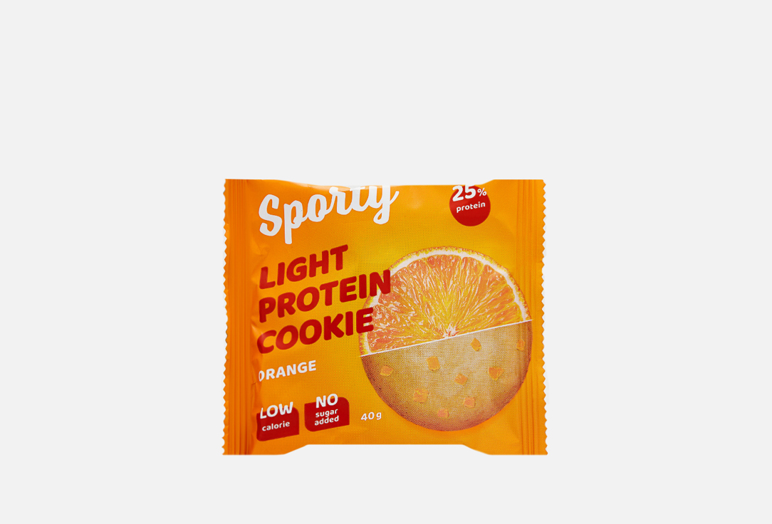 Печенье обогащенное белком Апельсин SPORTY Protein Light 1 шт