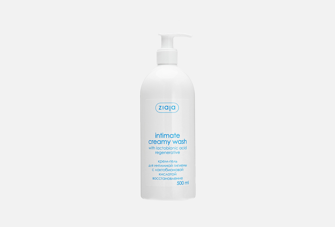 Крем-гель для интимной гигиены с лактобионовой кислотой (диспенсер) Ziaja Intimate creamy wash 